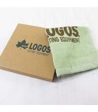  ロゴス logos タオルハンカチ グリーン