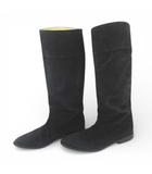 インゲボルグ INGEBORG ロングブーツ S ブラック 黒系 スエード