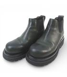 ボッテガヴェネタ BOTTEGA VENETA ラグ チェルシーアンクルブーツ サイドゴアブーツ 39 グリーン レザー