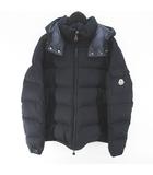 モンクレール MONCLER 320914033805 54272 MONTGENEVRE モンジュネーブル ウールダウンジャケット 3 紺系 ネイビー ジップアップ 裏地