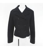 スイヴィ SUIVI ピーコート ショート丈 9 紺系 ネイビー 毛 ウール 裏地 無地