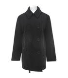 ポロスポーツ POLO SPORT ピーコート ショート丈 9 黒系 ブラック 切替 ダブルボタン 裏地 日本製