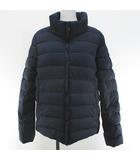 ピレネックス Pyrenex スプートニック 2 ソフト SPOUTNIC 2 SOFT ダウン ジャケット 40 紺系 ネイビー ジップアップ ワッペン 裏地 ブルガリア製