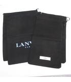 ヴァレンティノ ガラヴァーニ VALENTINO GARAVANI ダストバッグ 保存袋 シューズ 収納袋 4枚セット サイズ違い ブラック系 巾着 布製 ロゴ ランバン LANVIN