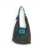 フェンディ FENDI 2354 26686 009 ニット ジャージー マンマバケット ワンショルダー セミショルダー ハンドバッグ 深緑 モスグリーン