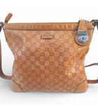 グッチ GUCCI 148476 001998 グッチシマ ショルダーバッグ メッセンジャーバッグ エンボス BB ブラウン 茶系 レザー イタリア製