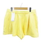 ラコステ LACOSTE ショートパンツ 38 黄色系 イエロー タック テニスウエア プリント ワッペン タグ付き