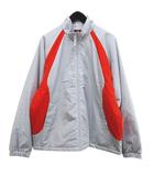 ミズノ MIZUNO ティーゾイド T-ZOID ゴルフウェア 中綿 ジャケット L 灰系 ライトグレー バイカラー ジップアップ 刺繍 裏地