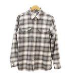 リーバイス Levi's 長袖 ネルシャツ S 茶系ブラウン チェック柄 胸ポケット