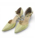 ヒミコ 卑弥呼 エレガンス パンプス アンクルストラップ 25.5cm ゴールド レザー 日本製