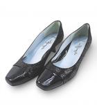 銀座かねまつ GINZA Kanematsu パンプス スクエアトゥ 23.0㎝ ブラック 黒系 日本製