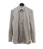 ユナイテッドアローズ UNITED ARROWS エリコフォルミコラ Errico Formicola Napoli 長袖 シャツ M ベージュ フラワー 総柄 ボタンダウン イタリア製