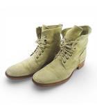 ブッテロ BUTTERO B1113UPCB レースアップブーツ 41ベージュ スエード イタリア製