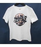 エルメス HERMES カルトゥッシュ FAUBOURG RAINBOW 半袖 Tシャツ カットソー 40 白系 ホワイト フランス製 プリント