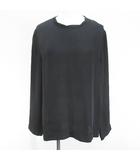 トムフォード TOM FORD TS1576 FAX180 長袖 カットソー ブラウス 36 黒系 ブラック イタリア製 無地