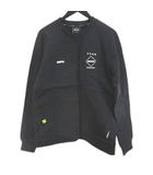 FCRB-189037 長袖 ポーラテックトレーナー スウェット S 黒系 ブラック ロゴ 文字 ワッペン 裏起毛 タグ付