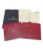 ハリーウィンストン HARRY WINSTON 5枚セット 紙袋 ショッパー ショップ袋 純正 付属品 ロゴ デザイン違い サイズ違い カルティエ Cartier / ブルガリ BVLGARI 赤系 レッド
