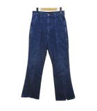 ラングラー WRANGLER WL1754 ロング丈 デニムパンツ ジーンズ ブーツカット M 青系 ブルー ジップフライ センタープレス スリット 日本製