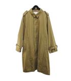 ビューティフルピープル beautiful people コラボ トレンチコート ロング丈 XL ベージュ 無地 ボタン センターベント 裏地