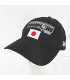 ニューエラ NEW ERA WBC ワールドベースボールクラシック キャップ帽 帽子 黒系 ブラック ロゴ 文字 ワッペン 刺繍 ベルクロアジャスター