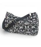 レスポートサック LesportSAC ショルダーバッグ メッセンジャーバッグ 北欧風モダンリーフ柄 ブラック 黒系