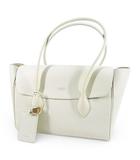 サルヴァトーレフェラガモ Salvatore Ferragamo FLORENCE トートバッグ ハンドバッグ AU-21/8343 003 ホワイト 白 レザー イタリア製
