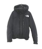 ザノースフェイス THE NORTH FACE ND91510 バルトロライトジャケット ダウンジャケット M 黒系 ブラック ジップアップ ロゴ 文字 刺繍 ポケット 裏地