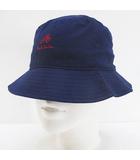 FOR CHILDREN バケット ハット 帽子 56cm 紺系 ネイビー 自転車 刺繍 タグ付 キッズ ファッション小物