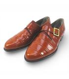 ゲラルディーニ GHERARDINI ビジネスシューズ 革靴 ベルトデザイン 7 ブラウン 茶系 レザー