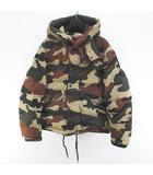 モンクレール MONCLER リオラン LIORAN B20914195205 57967 迷彩柄 カモフラ ダウンジャケット 茶系 ブラウン ジップアップ 裏地 並行