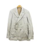 ジョルジオアルマーニ GIORGIO ARMANI 長袖 ジャケット 52 ベージュ系 ダブルボタン 薄手 イタリア製