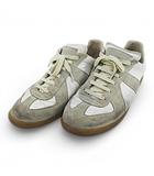 メゾンマルジェラ 22 Maison Margiela 22 S57WS0236  REPLICA レプリカ ジャーマントレーナー スニーカー 40  ホワイト 白 カーフレザー スエード イタリア製