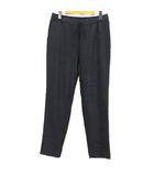 トゥモローランドコレクション TOMORROWLAND collection テーパードパンツ 34 紺系 ネイビー 裏地付き ストレッチ 日本製