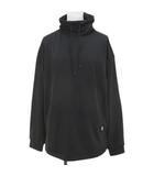 フィラ FILA 長袖 チュニック カットソー L 黒系 ブラック ロゴ 刺繍 裏起毛 ストレッチ