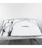 シャネル CHANEL 5枚セット ガーメントカバー ブランドロゴ 洋服入れ サイズ違い 白系 ホワイト 小物