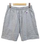 チャンピオン CHAMPION スポーツウェア ショートパンツ スウェット ハーフパンツ C3-H516 S 灰系 グレー ウエストゴム ロゴ ワッペン