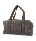 BEAMS HarrisTweed WOOL BOSTON BAG ボストンバッグ ブラウン 茶系 ウール