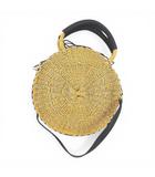 ミスティウーマン mysty woman ハンドバッグ ショルダーバッグ カゴバッグ ベージュ ラウンド