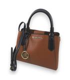 マイケルコース MICHAEL KORS トートバッグ ハンド ショルダー 2WAY バイカラー チャーム ブラウン 茶系 レザー