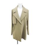 LB.03 コート ミディアム丈 前開き ジャケット M ベージュ系 ポケット 裏地 無地