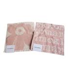 マリメッコ marimekko ハンドタオル 2枚セット ピンク系