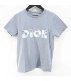 クリスチャンディオール Christian Dior OSBK23TEEX ダニエル・アーシャム コラボ 20SS 半袖 Tシャツ カットソー 12 灰系 グレー ロゴ 文字 プリント
