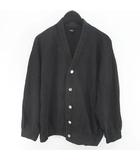 コムデギャルソンオムプリュス COMME des GARCONS HOMME PLUS 長袖 カーディガン 厚手 スウェット生地 黒系 ブラック 刺繍