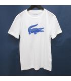 ラコステ LACOSTE TH2042 半袖 Tシャツ カットソー 3 白系 ホワイト ロゴ プリント タグ付