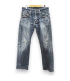 エドウィン EDWIN EG503 ブルートリップ エッジライン BLUETRIP EDGELINE デニムパンツ ジーンズ レギュラー ロング丈 29/32 青系 インディゴ ジップフライ 加工 日本製