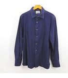 ユナイテッドアローズ UNITED ARROWS 長袖 シャツ XL 紺系 ネイビー 無地 ラウンドヘム