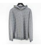 アルマーニ ジーンズ ARMANI JEANS 長袖 パーカー プルオーバー M 灰系 グレー ロゴ 文字