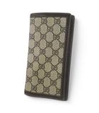 グッチ GUCCI オールドグッチ 札入れ 長財布 GGキャンバス ブラウン 茶系 イタリア製