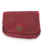 グッチ GUCCI オールドグッチ リゲイトライン クラッチバッグ ポーチ ストライプ フラップ レッド 赤