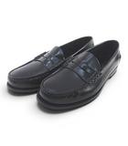 プラダ PRADA ペニーローファー 9 ブラック 黒系 レザー 革靴